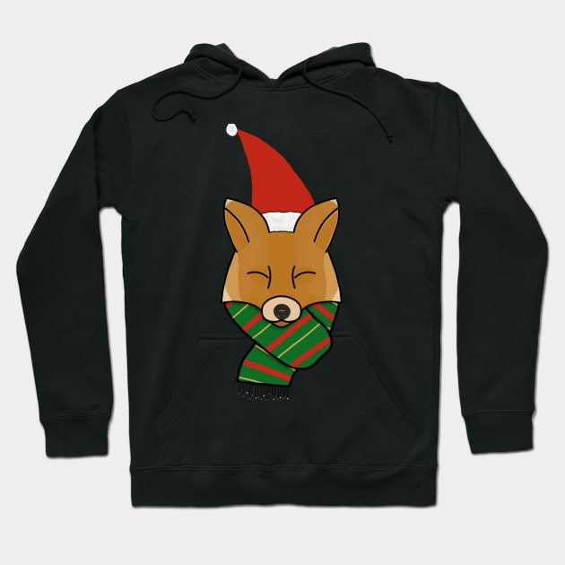 Merry Christmas, Fox! Hoodie by Lunar Scrolls Design